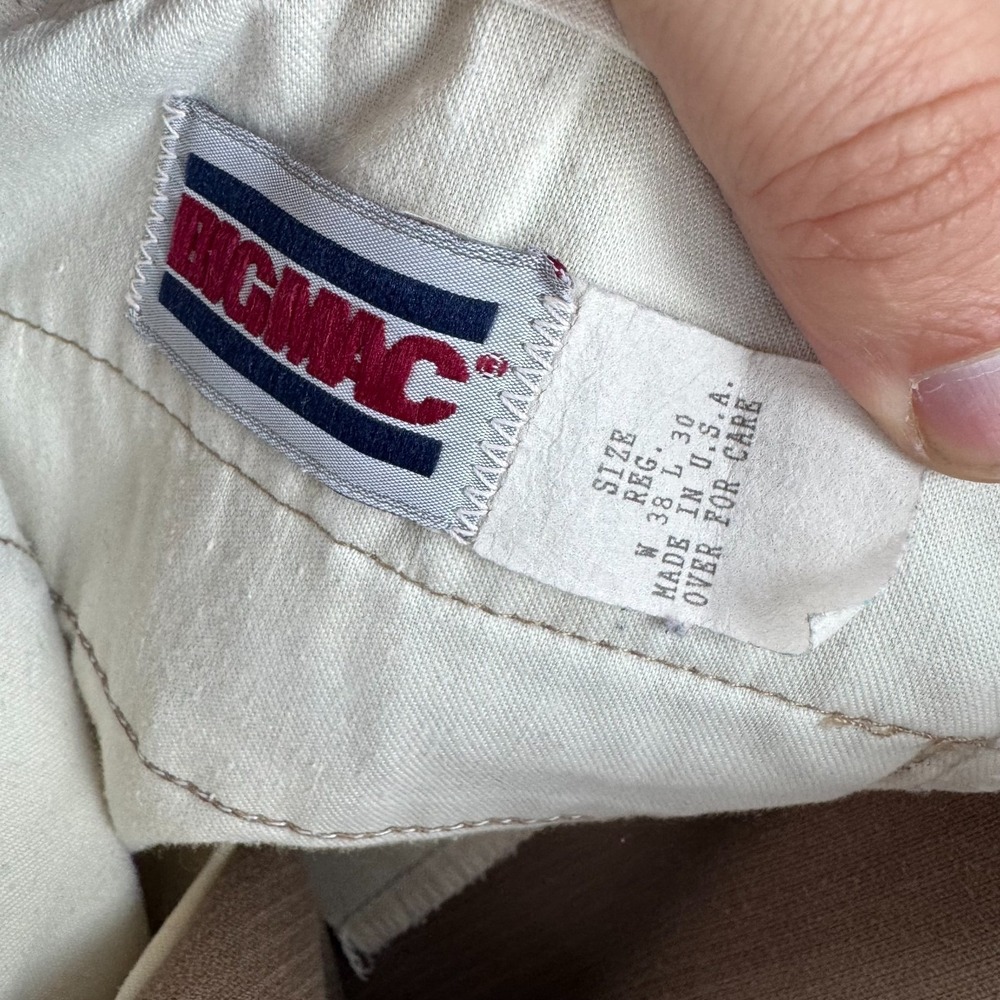 Vintage Big Mac Work Pants Mens 38 (Fits 37x29) Brown Corduroy 80s Made in USA - Picture 16 of 16
